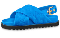 LOUIS VUITTON Paseo Comfort Stylish Skateboarding Shoes Women's Blue