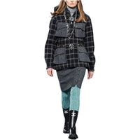 CHANEL Jackets Coats Women's Gray