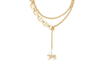 DIOR Metal Necklaces Women's Gold