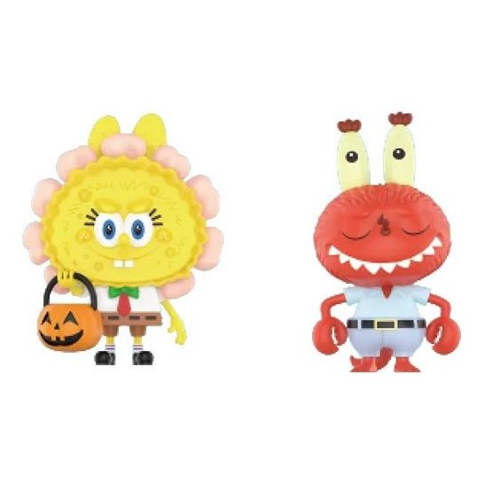 Pop Mart x Spongebob The Monsters Labubu 'Jack O Lantern and Mr. Krabs x Zimomo' 210300246-604595408