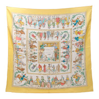 HERMES Silk Shawls Women's Multicolor
