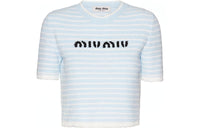 MIU MIU Crop Top Women's Interstellar Blue