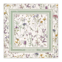 DIOR Silk Twill Silk Scarves Women's Green/White
