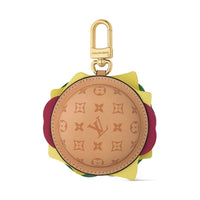 LOUIS VUITTON Leather Coin Purse Women's Brown