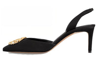 LOUIS VUITTON Met Slim Heel High Heels 6.5cm Women's Black