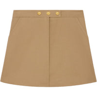 CELINE Casual Short Skirts Women's Camel