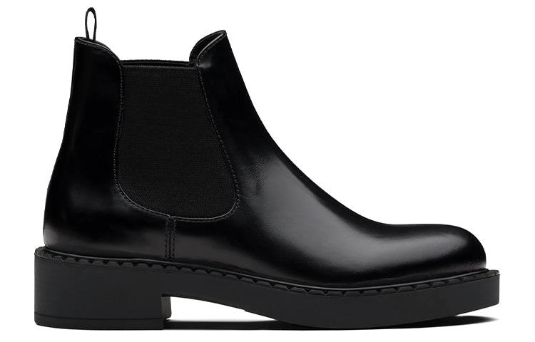 PRADA Ankle Length Chelsea Boots Women's Black