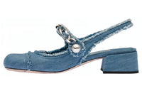 MIU MIU Casual Single Shoes Women's Blue