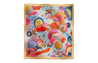 HERMES Silk Scarves Women's Multicolor
