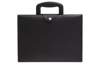 HERMES Sombrero Il Calfskin Portable Briefcases Men's 89 Noir Black