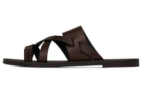 SAINT LAURENT Odor Resistant Slide Slippers Men's Brown