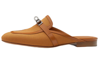 HERMES Wrap-toe Slippers Women's Brown