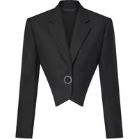 LOUIS VUITTON Jewel Button Cropped Blazer