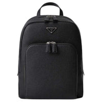 PRADA Cow Leather Backpack Men's Black
