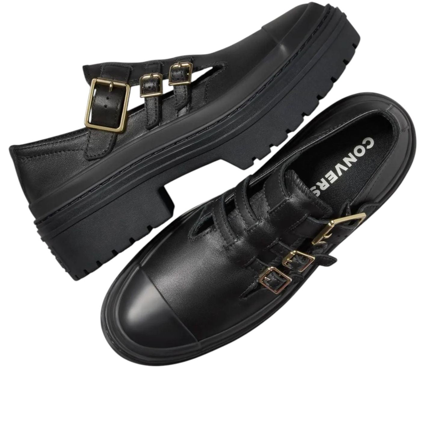 (WMNS) Converse Chuck Taylor All Star Lugged Heel Mary Jane 'Black' A10616