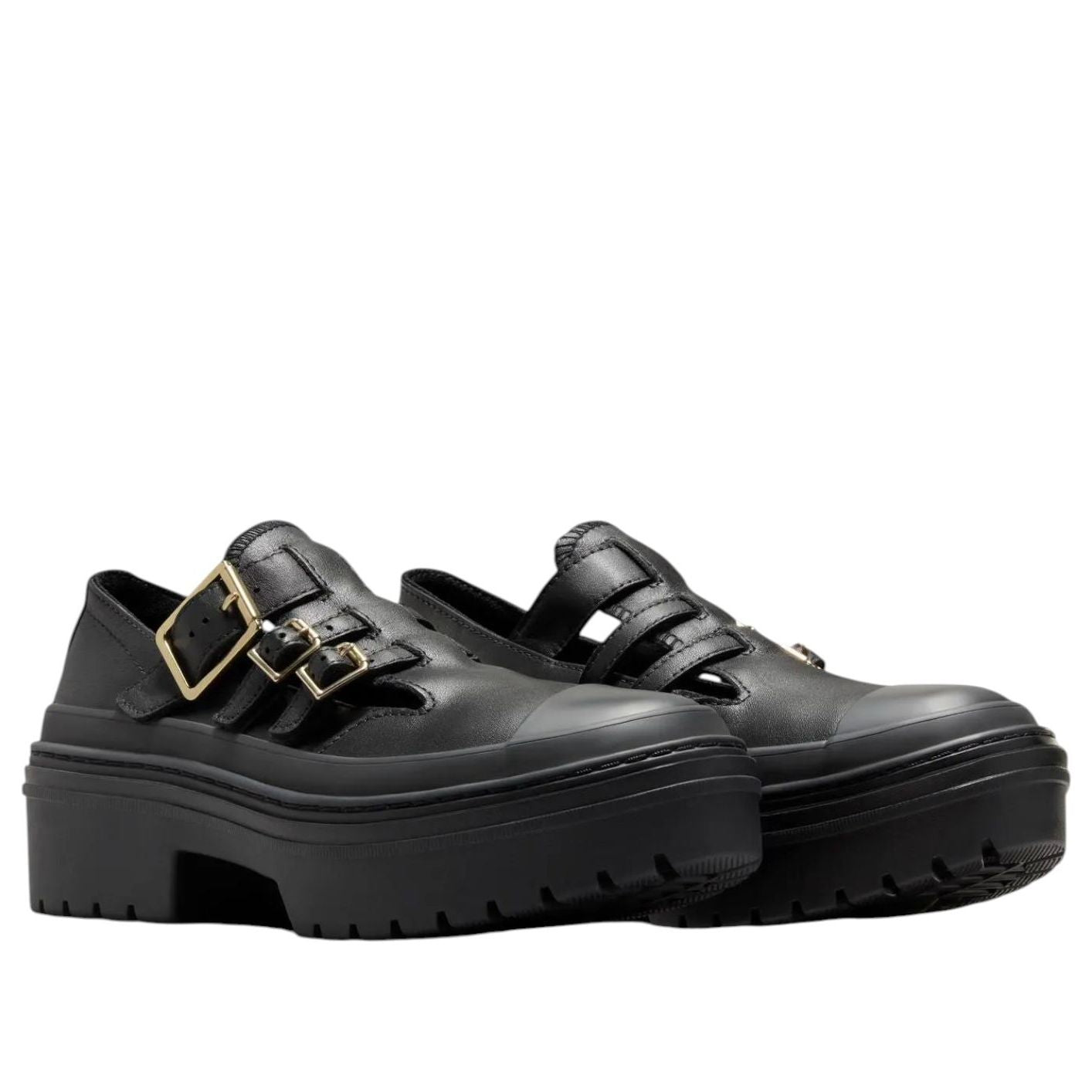 (WMNS) Converse Chuck Taylor All Star Lugged Heel Mary Jane 'Black' A10616