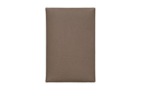 HERMES Calvi Duo Calfskin Card Holder Wallet Unisex Elephant Gray