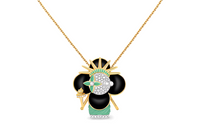 LOUIS VUITTON Vivienne Statue Of Liberty White Gold Yellow Gold Lacquer & Diamonds