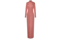 SAINT LAURENT Long-Sleeved Dresses Women's Rose