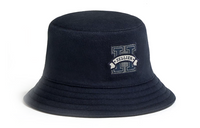 HERMES Silk Bucket Hats Unisex Dark Blue