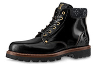 LOUIS VUITTON Oberkampf Ankle-Length Martin Boot Men's Black