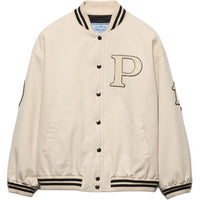 PRADA Canvas Bomber Jacket With Patches
