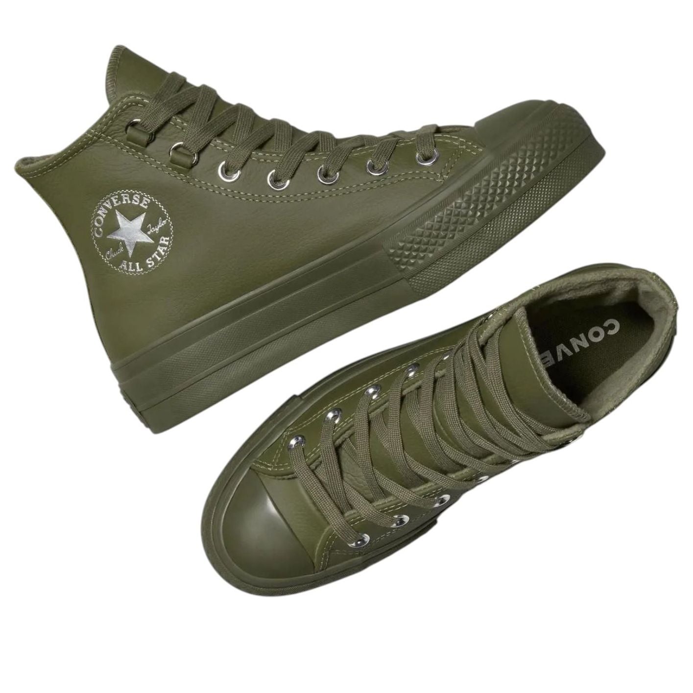 (WMNS) Converse Chuck Taylor All Star Lift Leather High Top 'Utility' A12968C
