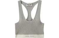 MIU MIU SS24 Tank Top Women's Light Gray