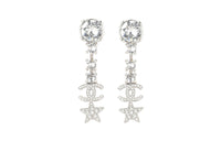 CHANEL 22c Early Spring Earrings Women's Silver