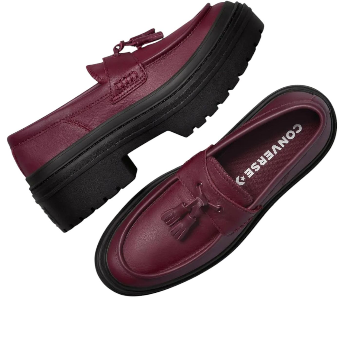 (WMNS) Converse Chuck Taylor All Star Lugged Heel Loafer 'Deep Bordeaux' A14708
