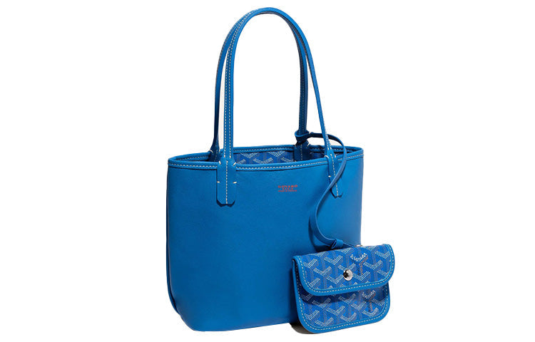 GOYARD Anjou Tote Mini Sky Blue