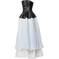 LOUIS VUITTON Corset Top Tiered Dress