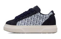 DIOR B33 Low-Top Kids' Skateboarding Shoes Blue White Kids'