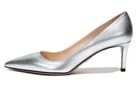 PRADA Slim Heel High Heels 6.5cm Women's Silver