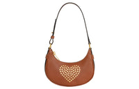 CELINE Smooth Calf Leather Handbags Shoulder Bags Women's Brown