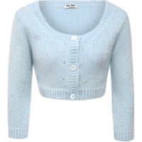 MIU MIU FW21 Crop Tops Women's Sky Blue