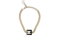 CHANEL Necklaces Women's Black/Gold