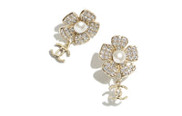 CHANEL Earrings Women's Gold
