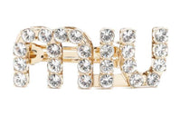 MIU MIU Hair Clips Women's Gold