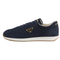 PRADA Triangle-logo Suede Sneakers