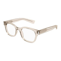 SAINT LAURENT Acetate Square Eyeglass Frames Men's Beige