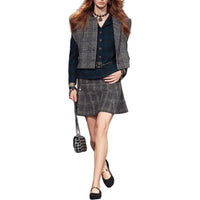 CHANEL 24 New Fall And Winter Arrivals Casual Short Skirts Women's Gray