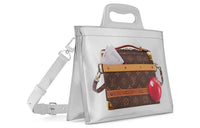 LOUIS VUITTON Freezer Handle Soft Trunk Silver
