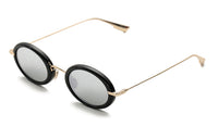 DIOR Sunglasses Women's Black Gold Frame With Gray Lens/Silver Lens