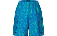 LOUIS VUITTON Louis Vuitton X Yayoi Kusama SS23 Cargo Shorts Men's Blue