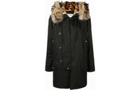 SAINT LAURENT Parka Coat Women's Black