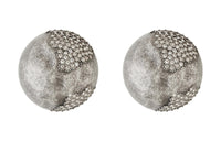 SAINT LAURENT Crystal embellished Clip on Earrings