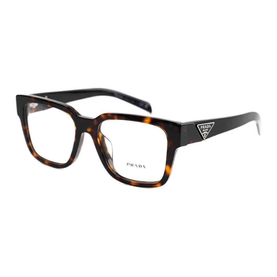 PRADA - Square Eyeglass Frames Unisex Tortoiseshell