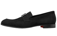 HERMES Paris Casual Single Shoes Men's Black