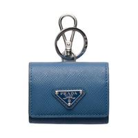 PRADA Leather Earphone Case Unisex Blue